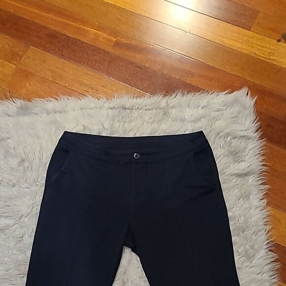 Cabi womens navy blue rayon stretch pants wirh front seam size 10 - Picture 2 of 6
